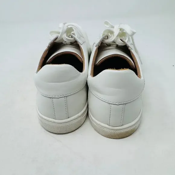 Quince White Leather Low-Top Sneakers with Tan Lining - Picture 7 of 14
